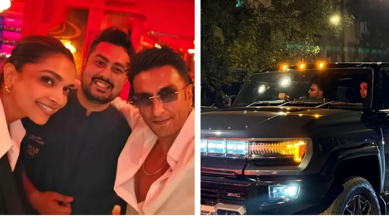 Deepika Padukone Ranveer Singh rainy date night