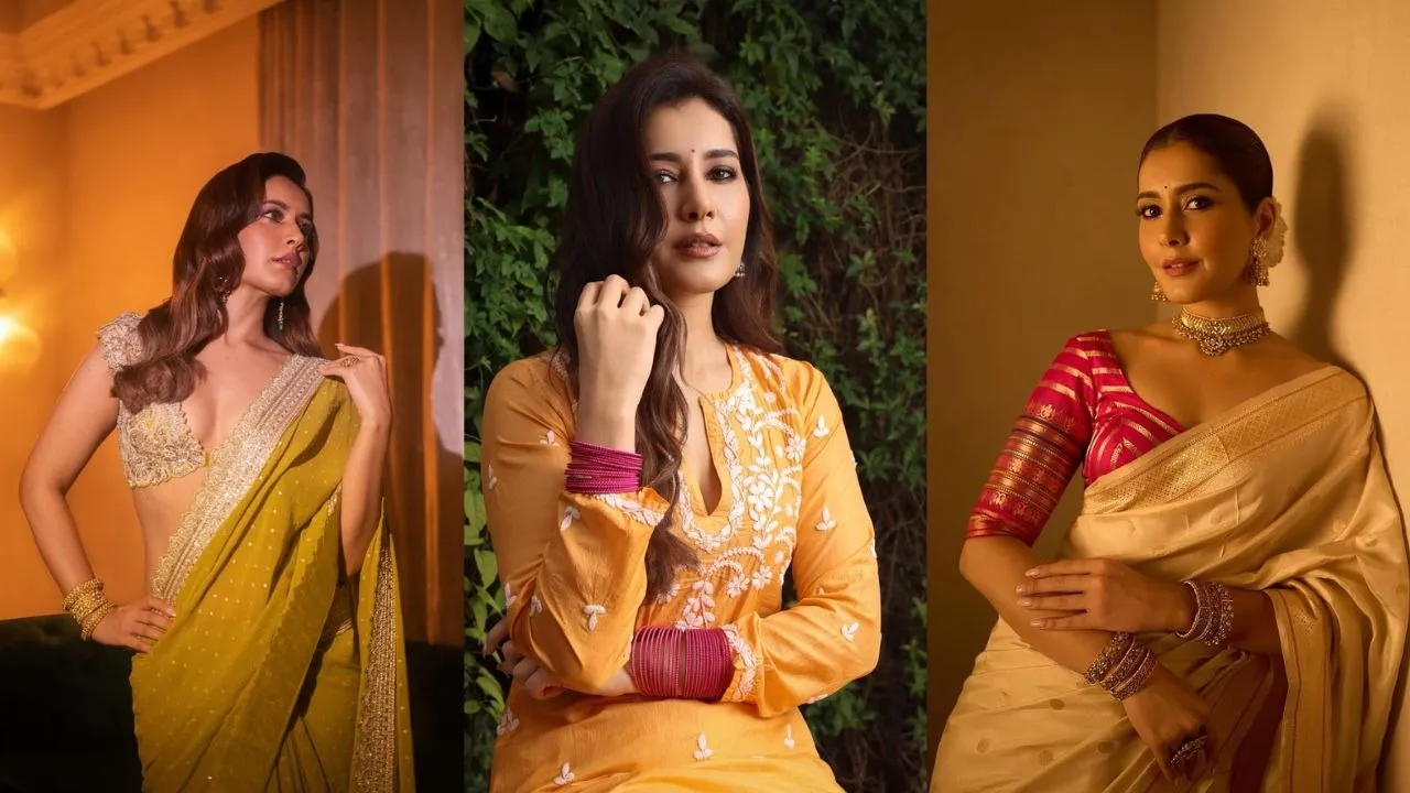 Get Inspired by Raashii Khanna Stunning Festive Style 5 Looks to Recreate This Season
