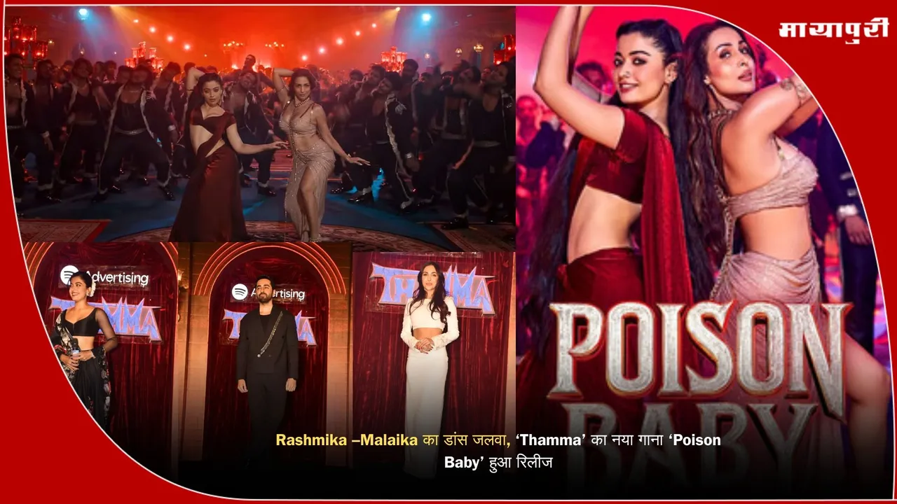Thamma movie Poison Baby song launch Maddock Universe upcoming film