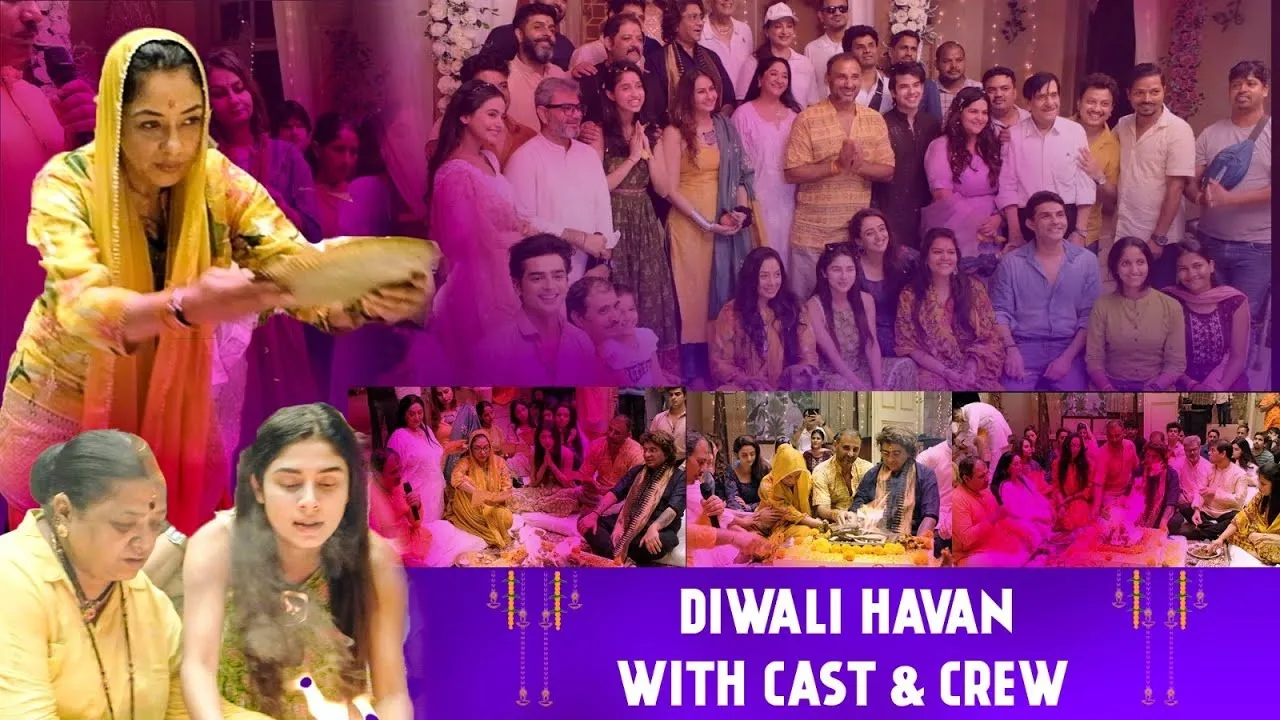 Diwali puja was held on the sets of Anupamaa Poonam Dhillon Deepak and Upasana participated