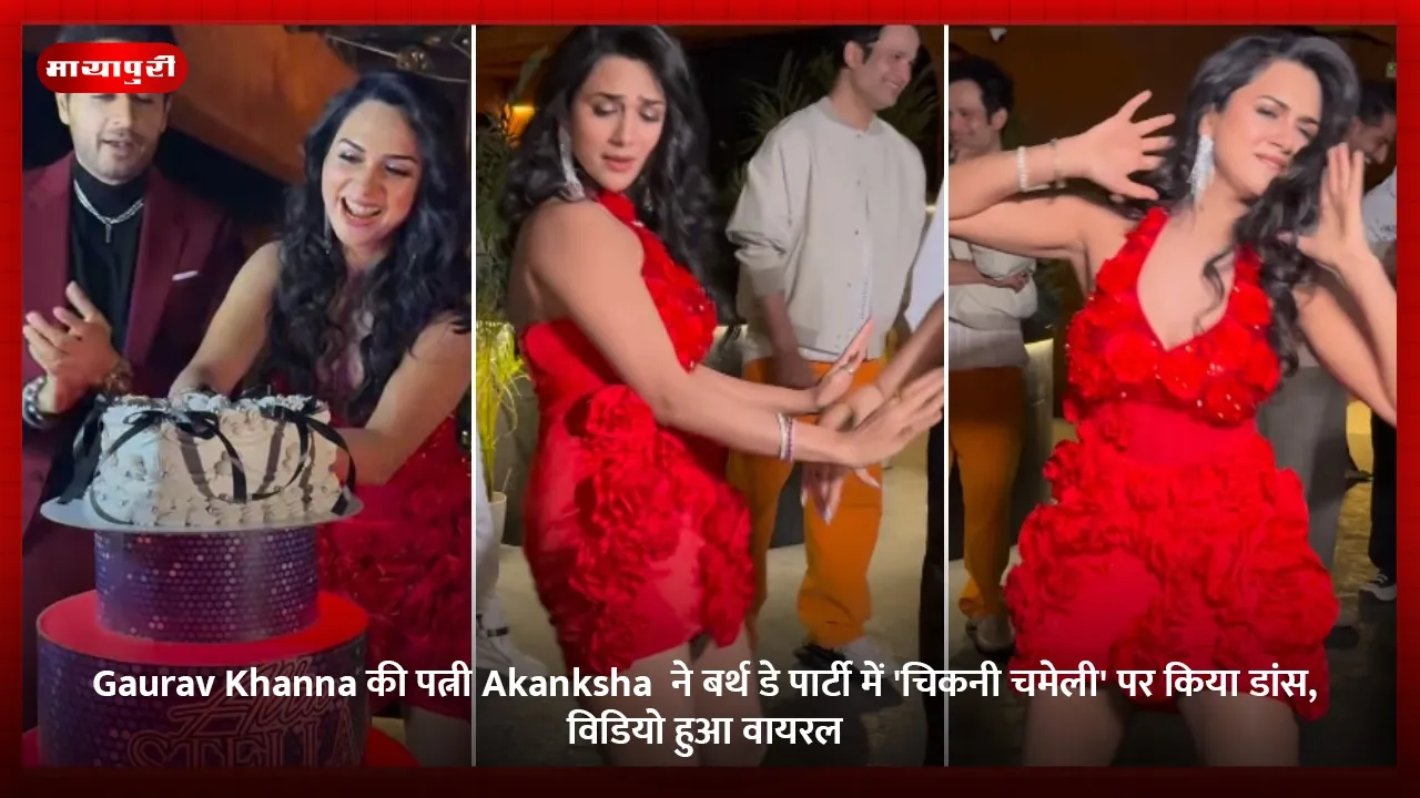 Gaurav Khanna की पत्नी Akanksha  ने बर्थ डे पार्टी में 'चिकनी चमेली' पर किया डांस, विडियो हुआ वायरल