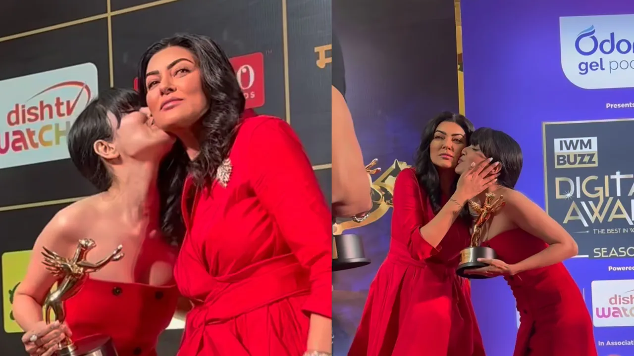  Khanzadi kisses Sushmita Sen