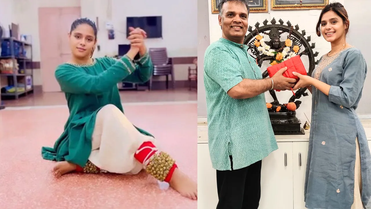 Pranati Rai Prakash is learning Kathak from Indian classical guru Rajendra Chaturvedi