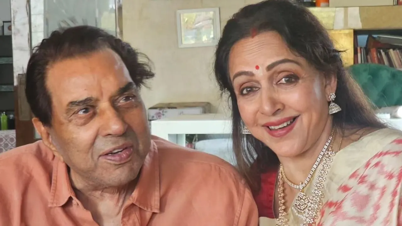 Hema Malini and Dharmendra 