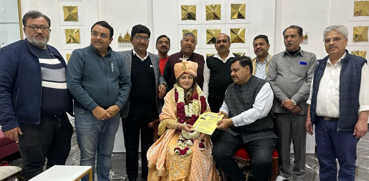 Film actress and former MP Jayaprada reached Khatu Shyam Delhi Dham