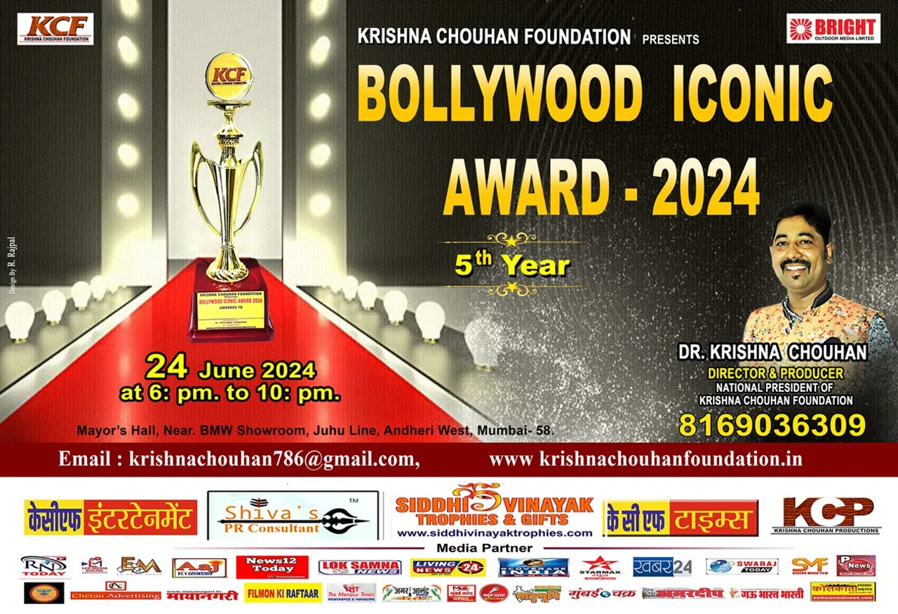 Dr Krishna Chauhan is organizing the 5th Bollywood Iconic Awards 2024
