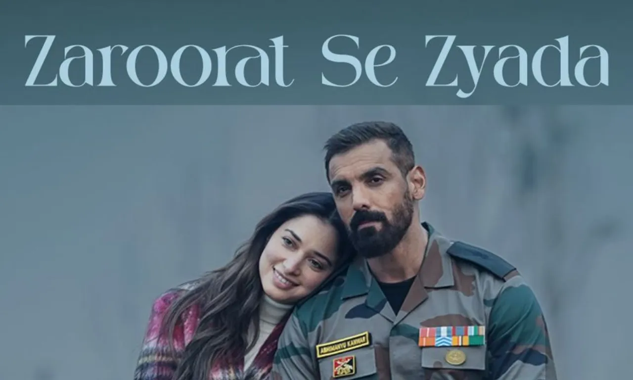 John Abraham and Tamannaah Bhatia chemistry takes center stage in Vedaa soulful romantic track Zaroorat Se Zyada