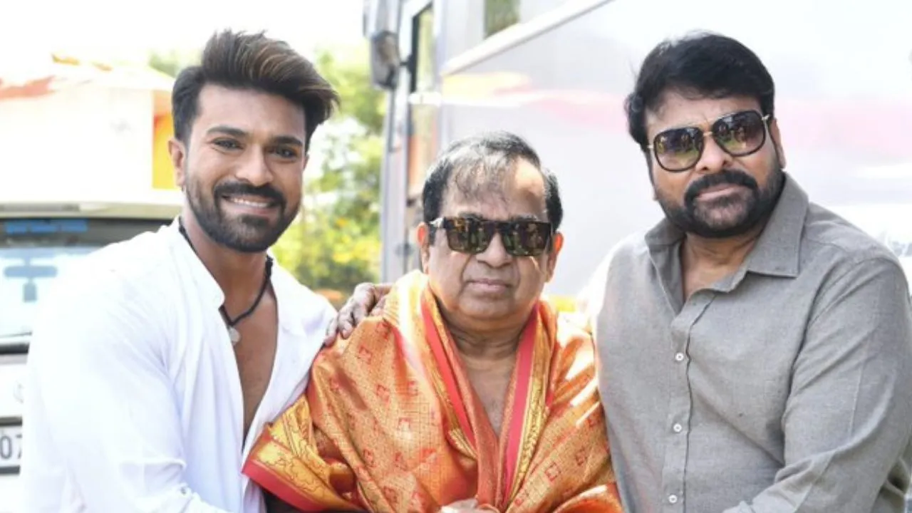 Ram Charan join in celebrating Brahmanandam's stellar performance in 'Rangamarthanda'