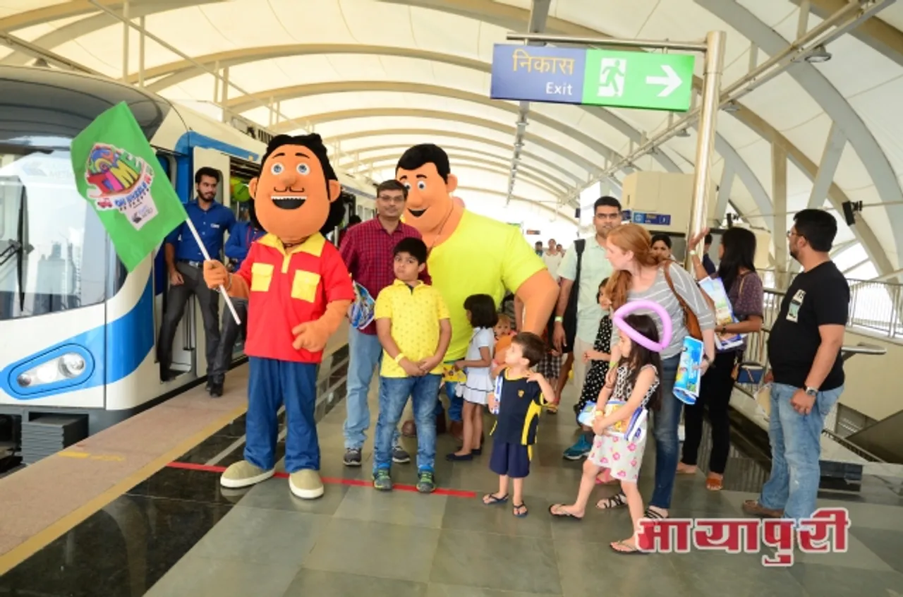 सोनी YAY! और रैपिड मेट्रो गुड़गांव ने गुरूग्राम के बच्चों को ‘YAY! टाइम ऑन व्हील्स‘ की खास सवारी करवाई
