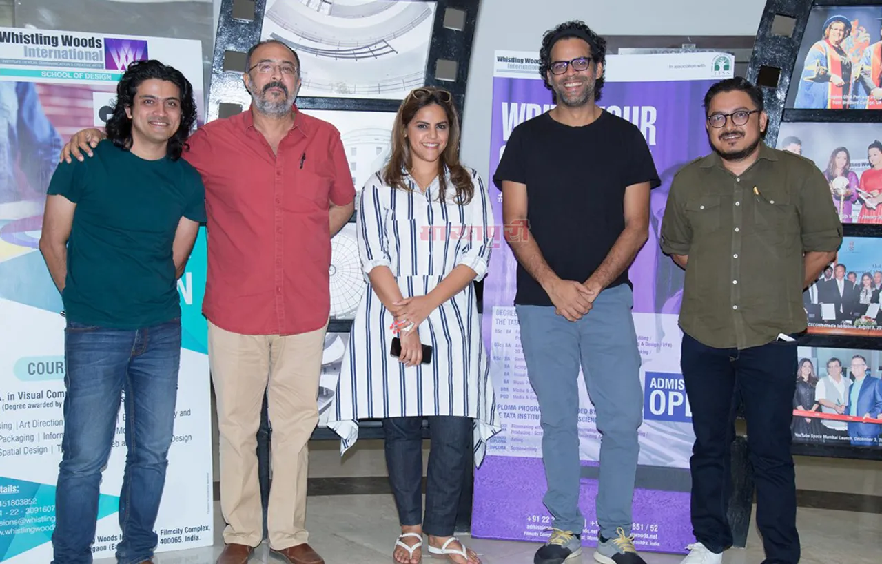 व्हिस्लिंग वुड्स इंटरनेशनल के 5 वेद सत्र में शामिल हुए फिल्म 'ट्रैप्ड' की टीम