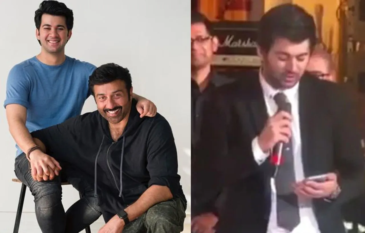 एक्टर से पहले रैपर बने सनी देओल के बेटे करण, दोस्त की शादी में किया रैप