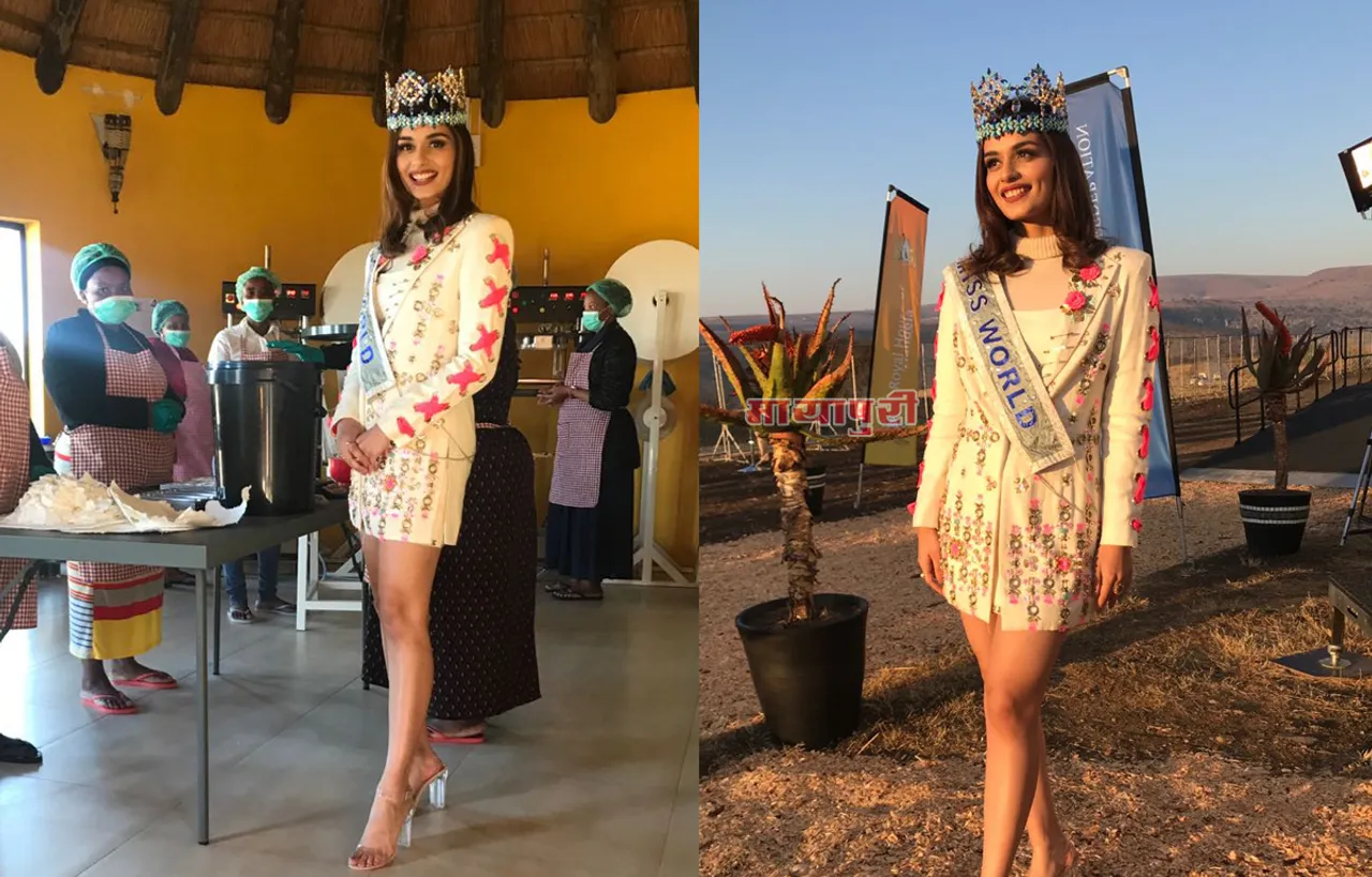 मिस वर्ल्ड मानुषी छिल्लर ने मवेजो में लॉन्च की दुनिया की पहली कंपोस्टेबल हाइजीन मासिक धर्म पैड मशीन