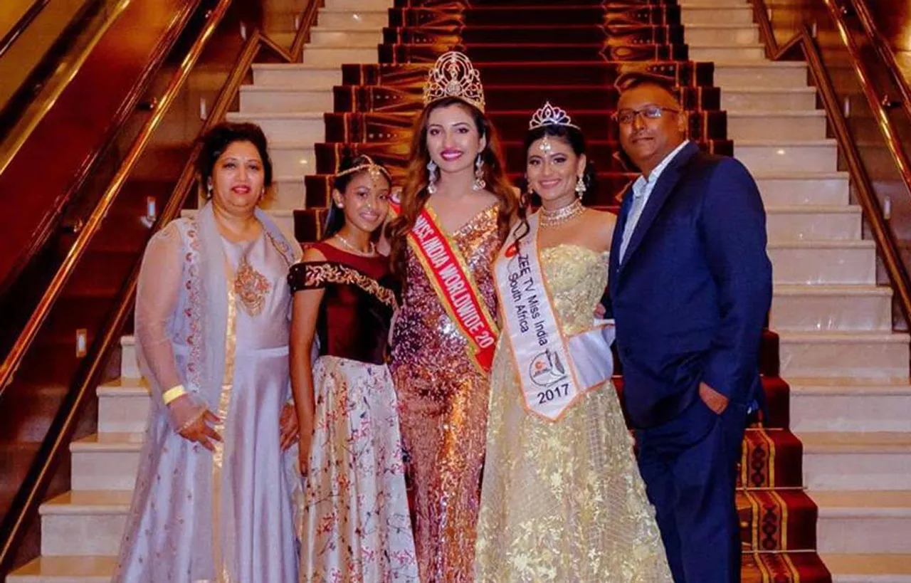 मिस इंडिया वर्ल्ड वाइड श्री सैनी का दक्षिण अफ्रीका में हुआ शानदार स्वागत