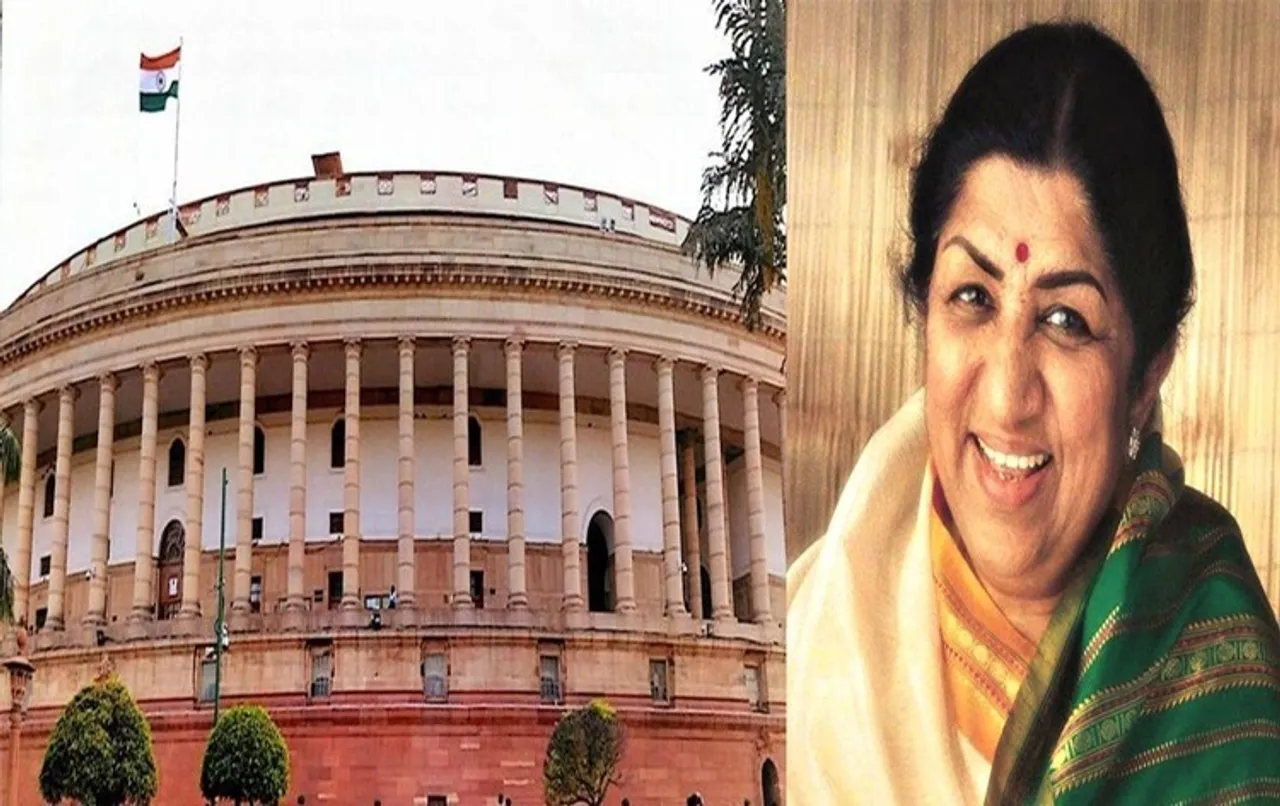 लता मंगेशकर को श्रद्धांजलि देने के लिए संसद की कार्यवाही 1 घंटे के लिए की गई स्थगित