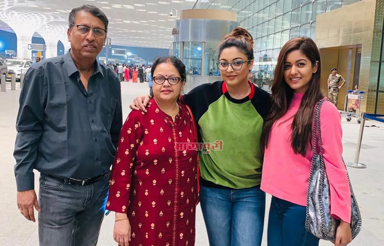 अपनी फॅमिली के साथ वापिस अमेरिका रवाना हुई तनुश्री दत्ता