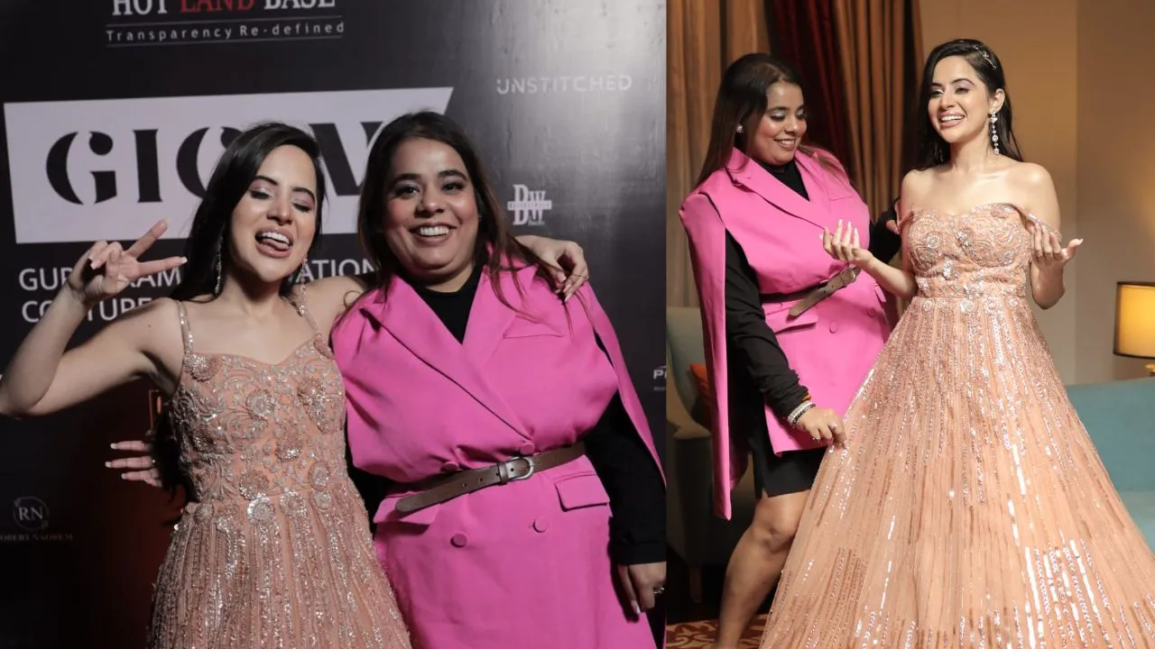 Uorfi Javed walks the ramp in a never seen before outfit for designer Arshi Singhal for Gurugram International Culture Week