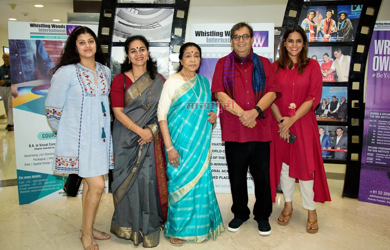 व्हिस्लिंग वुड्स इंटरनेशनल के 5 वीं वेद सत्र में शामिल हुई आशा भोसले