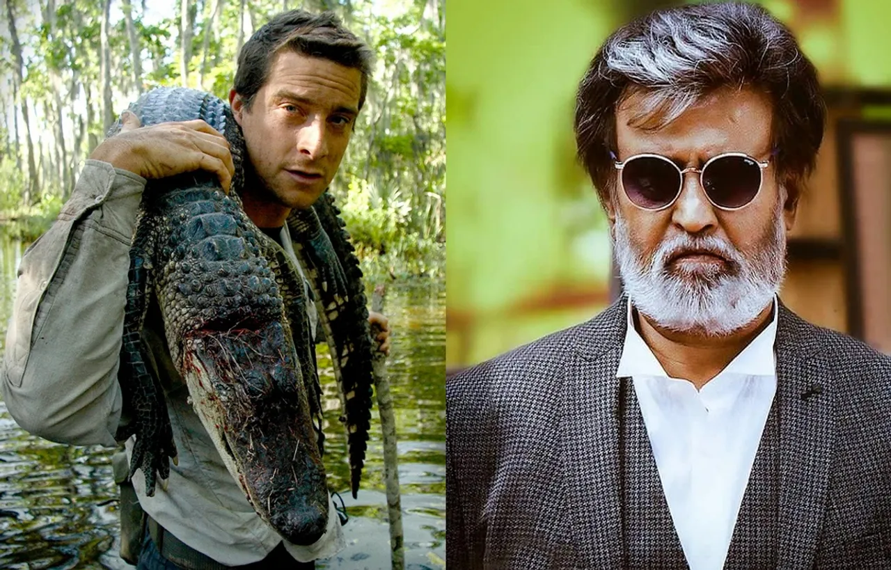 ''Man vs Wild" की  शूटिंग के दौरान रजनीकांत को पहुँची चोट