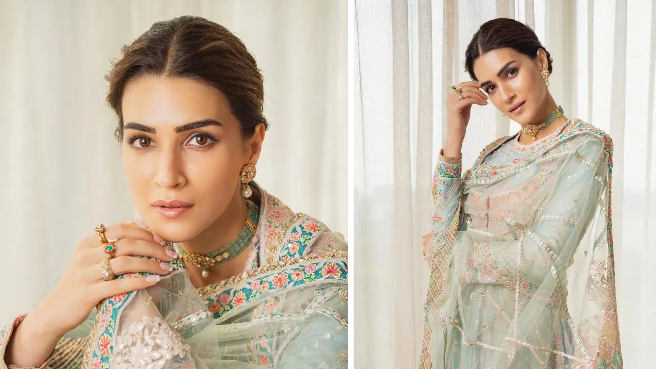 Kriti Sanon is looking very beautiful in traditional look