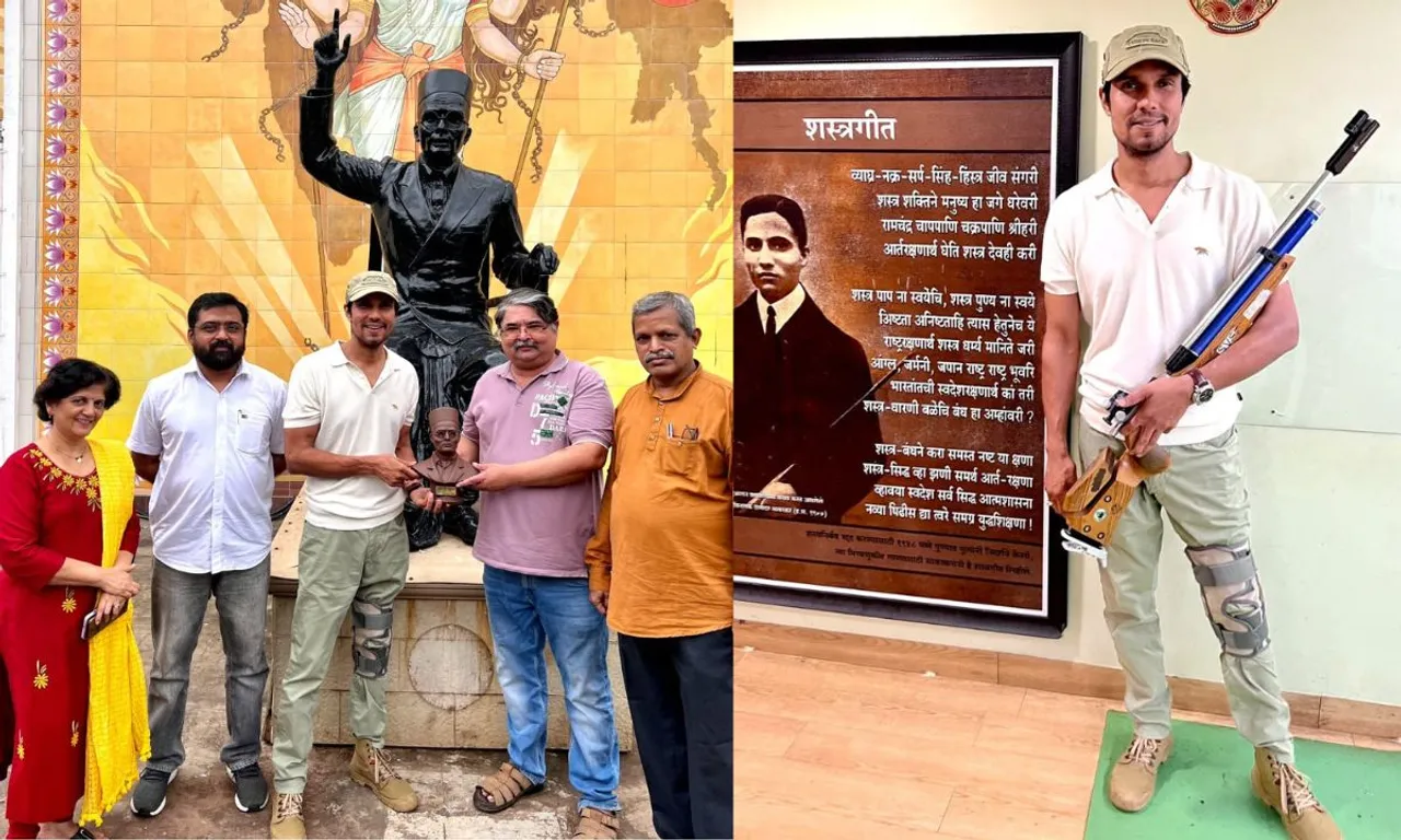 शूटिंग खत्म करने के बाद रणदीप हुडा ने स्वातंत्र्य वीर स्मारक का किया दौरा साथ ही वीर सावरकर के पोते से की मुलाकात