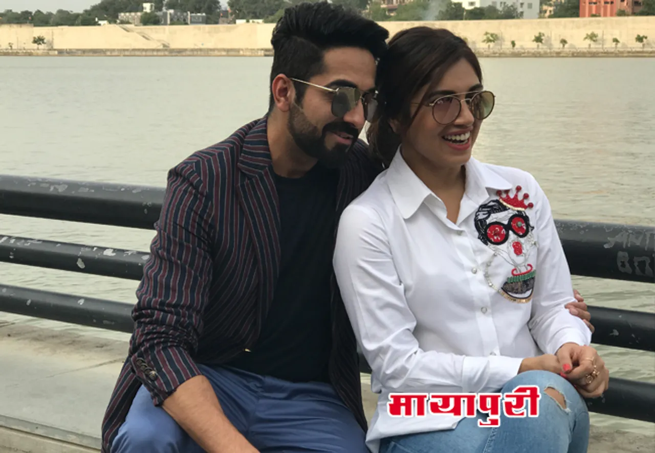 ‘शुभ मंगल सावधान’ को अहमदाबाद की ‘साबरमती रिवर’ पर प्रोमट करने पहुंचे "आयुष्मान और भूमि”