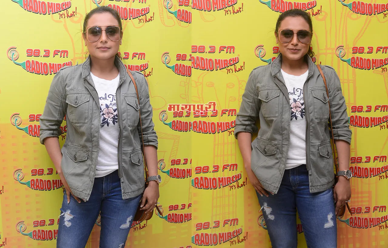 रेडियो मिर्ची स्टूडियो में अपनी कमबैक फिल्म ‘हिचकी’ को प्रोमोट करने पहुँचीं रानी मुखर्जी