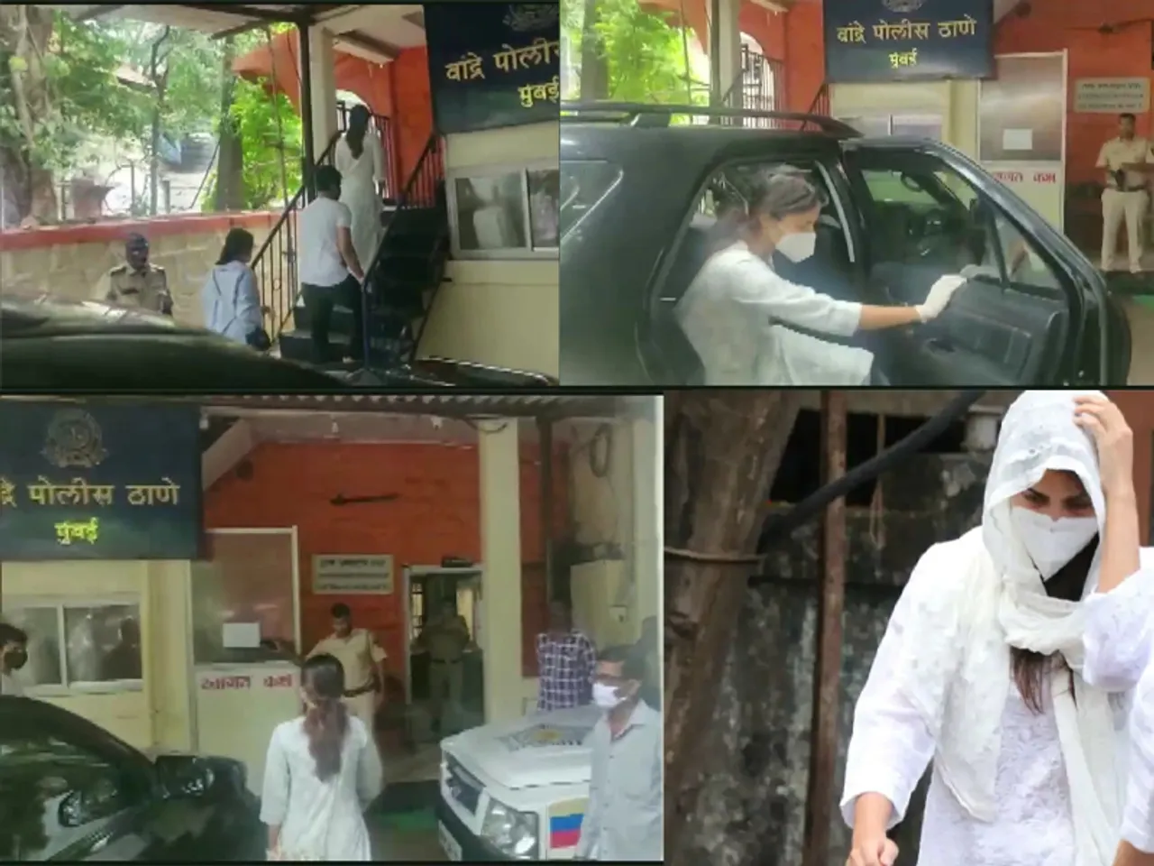 सुशांत सिंह राजपूत सुसाइड केस : एक्ट्रेस रिया चक्रवर्ती से मुंबई के बांद्रा पुलिस स्टेशन में हुई पूछताछ