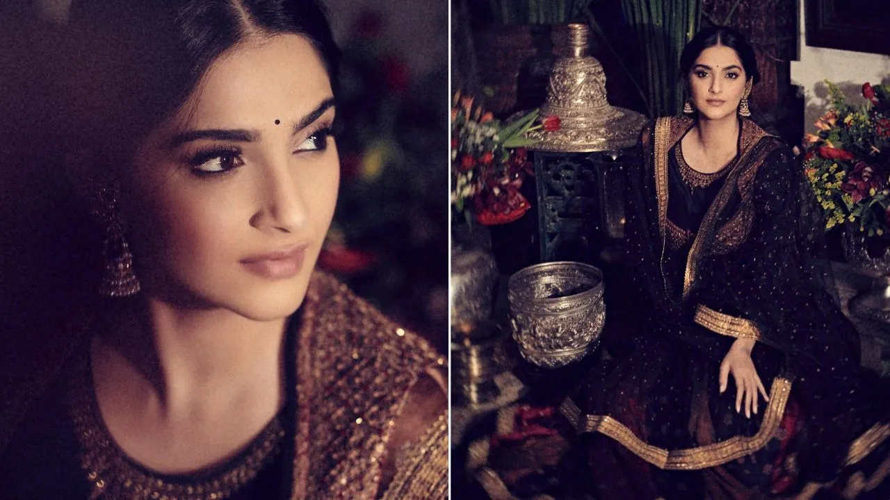 Sonam Kapoor shared new pictures from the shoot, looked stylish in Indian wear