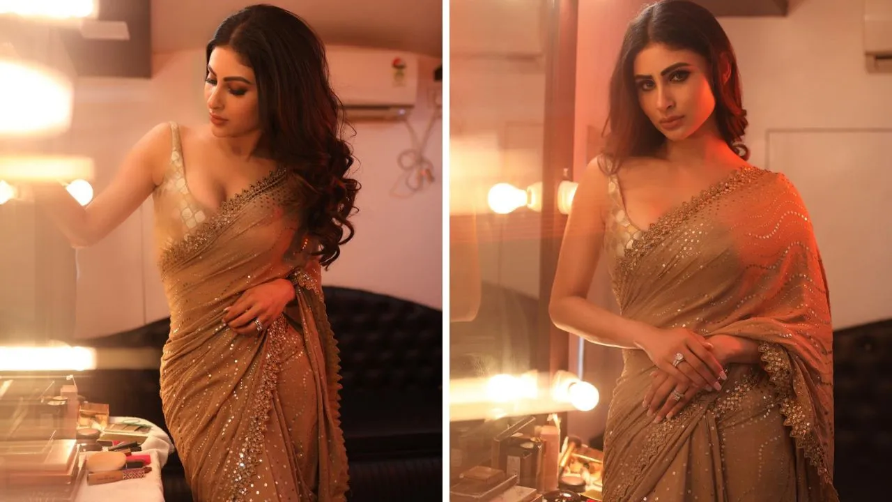 Mouni Roy ने साड़ी लुक में जीता फैंस का दिल, देखें तस्वीरें