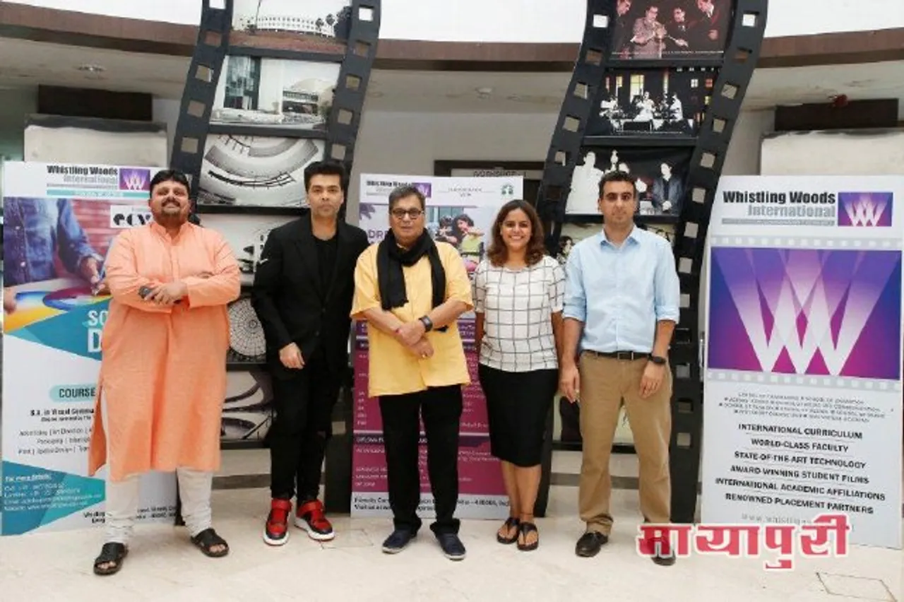'व्हीस्लिंग वुड्स इंटरनेशनल' की फोरम मास्टर क्लास में शामिल हुए 'करण जौहर'