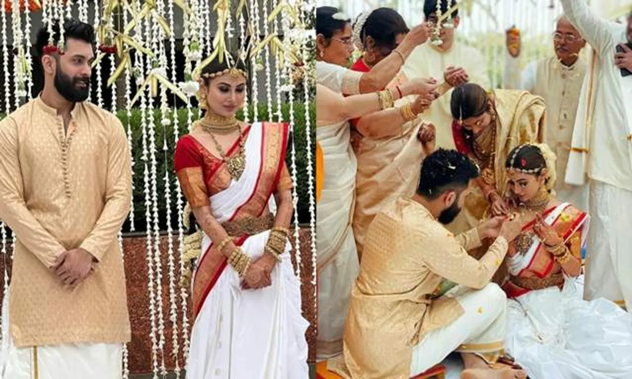 सूरज नांबियार संग शादी के बंधन में बंधी एक्ट्रेस मौनी रॉय