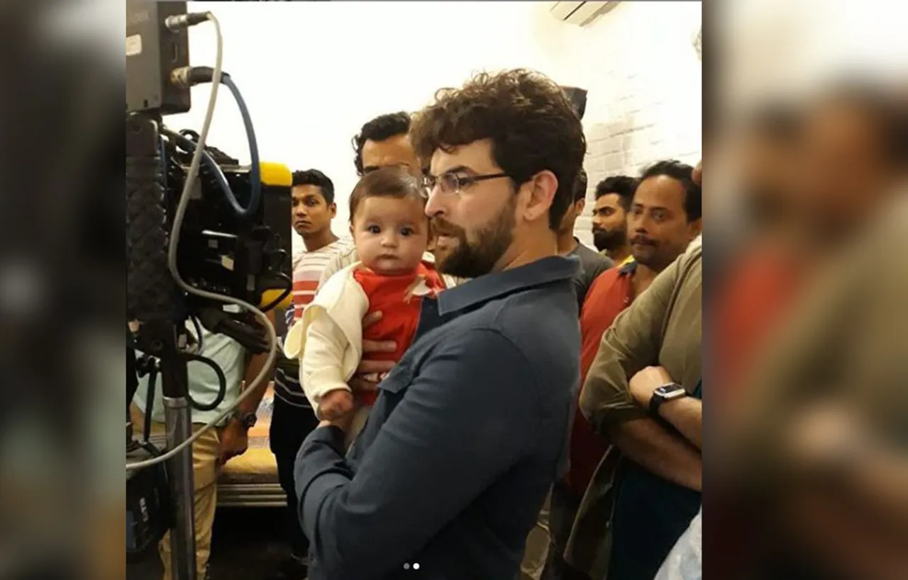 पापा नील से मिलने फिल्म के सेट पर पहुंची उनकी 4 महिने की बेटी, क्यूट तस्वीरें आईं सामने