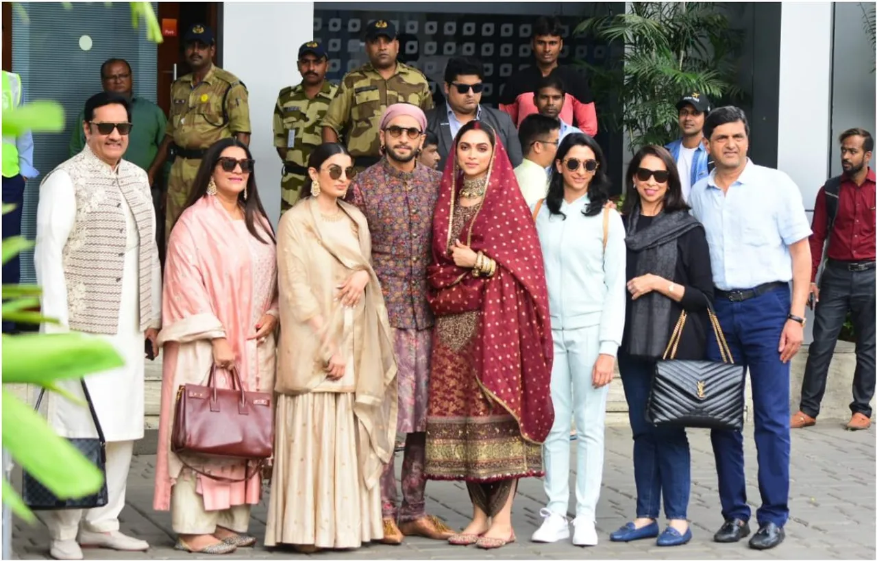 Photos: दीपिका-रणवीर ने फैमिली के साथ इस तरह सेलिब्रेट की अपनी फर्स्ट वेडिंग एनिवर्सरी