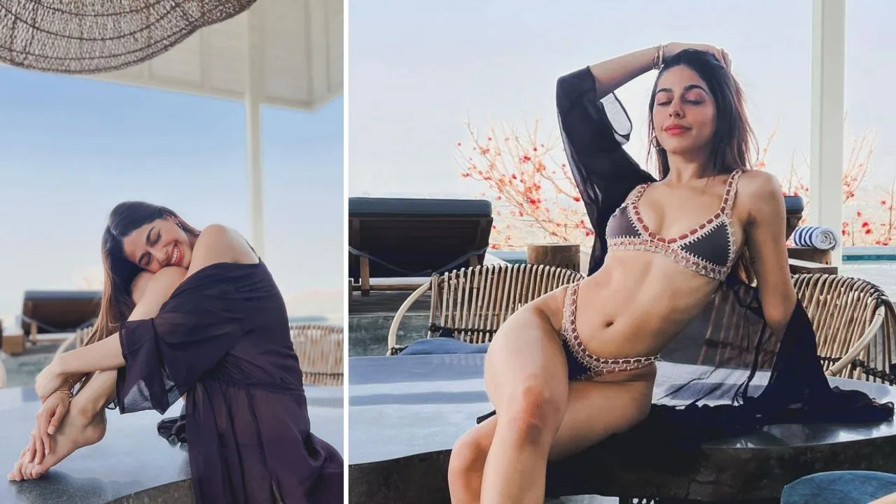 Alaya F Hot Photos: Alaya F looked smoking hot in bold black bikini, see bikini photos of the actress