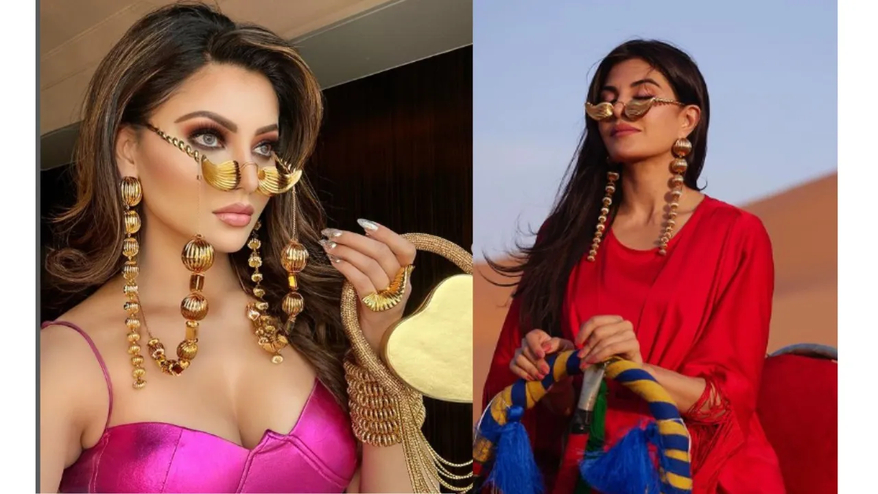 Urvashi Rautela से प्रेरित हुई Jacqueline Fernandez सेम ज्वेलरी पहने एक्ट्रेस आई नज़र 