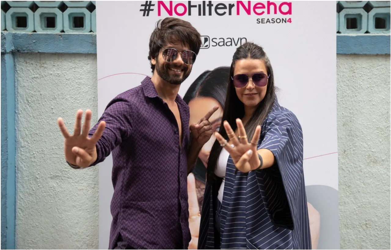 शाहिद कपूर ने नेहा धूपिया के चैट शो ‘नो फिल्टर नेहा’ के चौथे सीजन के लिए किया शूट