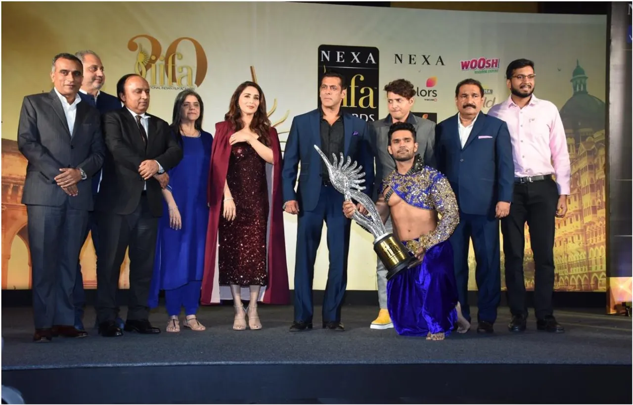 Photos: IIFA की प्रेस कॉन्फ्रेंस में पहुंचे सलमान खान, माधुरी और कैटरीना भी साथ आईं नज़र