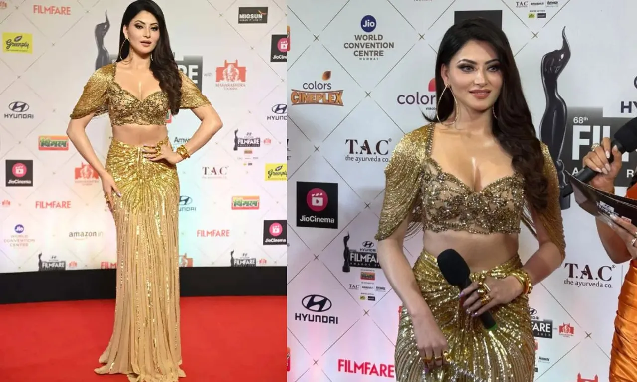 Filmfare Awards में Urvashi Rautela ने पहनी मोनिशा जयसिंह की 30 लाख की रॉयल ड्रेस