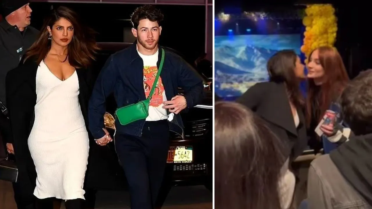Priyanka Chopra and Sophie Turner cheer for the Jonas Brothers