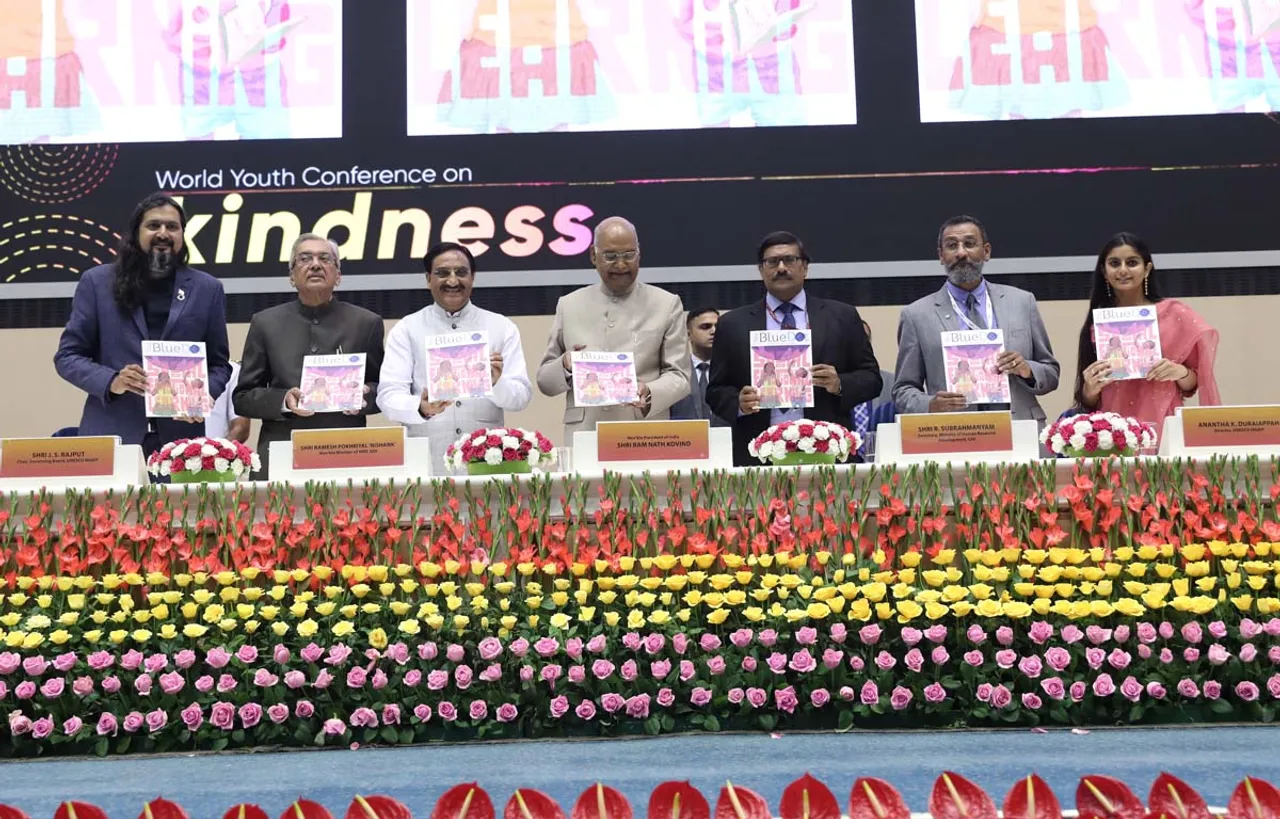 भारत के राष्ट्रपति यूनेस्को एमजीआईइपी द्वारा दयालुता के लिए पहले विश्व युवा सम्मेलन का उद्घाटन किया गया