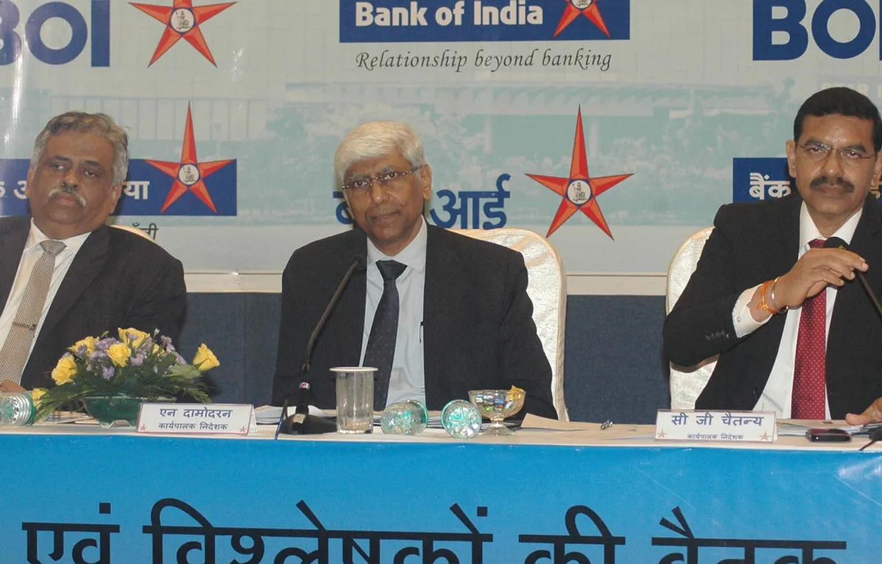 मुंबई में बैंक ऑफ इंडिया ने बैंक के वित्तीय परिणामों की घोषणा की