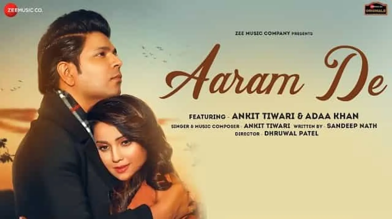 ‘आराम दे’ के लिए लोकप्रिय अभिनेत्री अदा खान ने गायक अंकित तिवारी के साथ काम किया