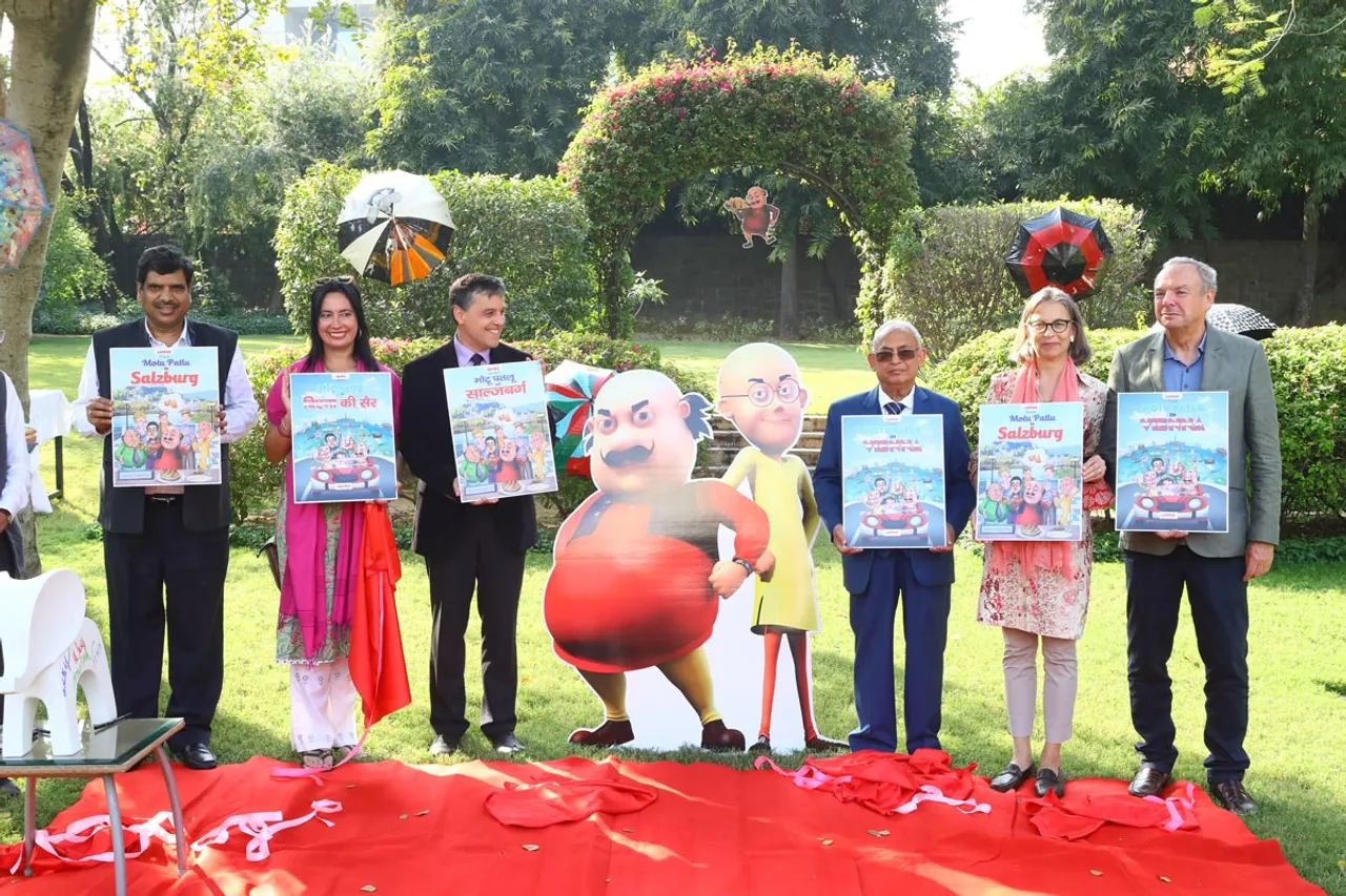 ऑस्ट्रियाई दूतावास ने लोटपोट कॉमिक्स कैरेक्टर मोटू और पतलू के साथ कॉमिक बुक लॉन्च की