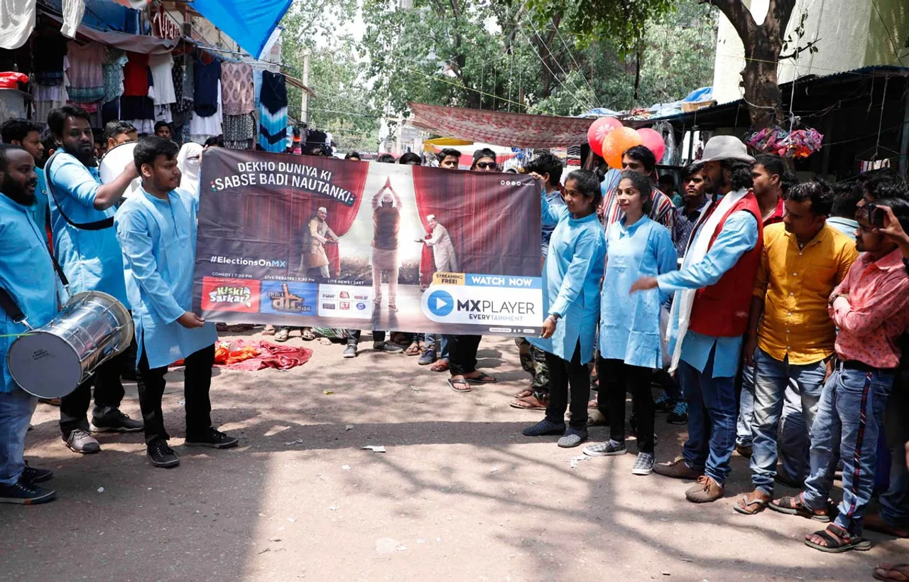 एमएक्‍स प्‍लेयर ने अपने प्‍लेटफॉर्म पर चुनाव संबंधित सभी प्रस्‍तावों को दिखाने के लिये नुक्‍कड़ नाटक का आयोजन किया