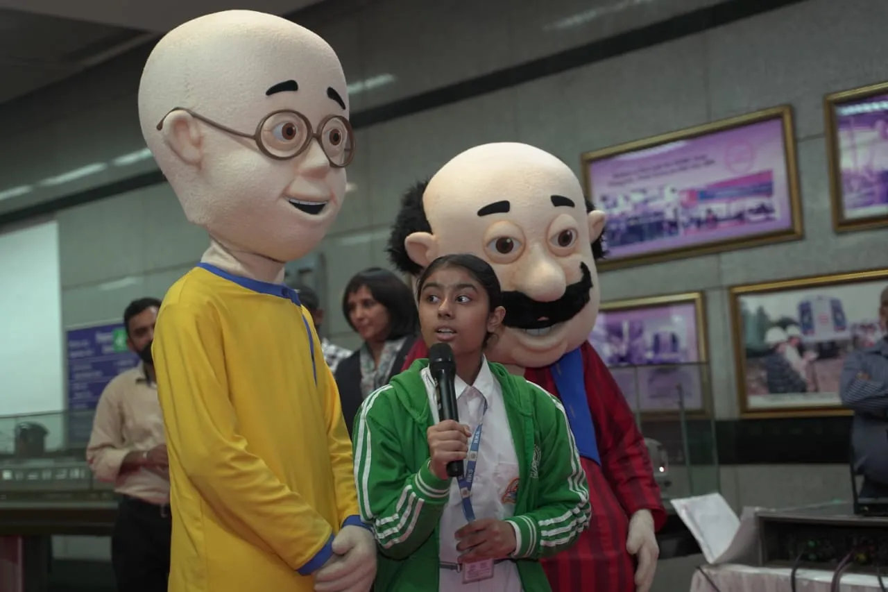 निकटून्‍स मोटू और पतलू ने बच्‍चों के साथ मिलकर निकलोडियन के #HappyKidding कैम्‍पेन के तहत डीएमआरसी के साथ बाल दिवस मनाया