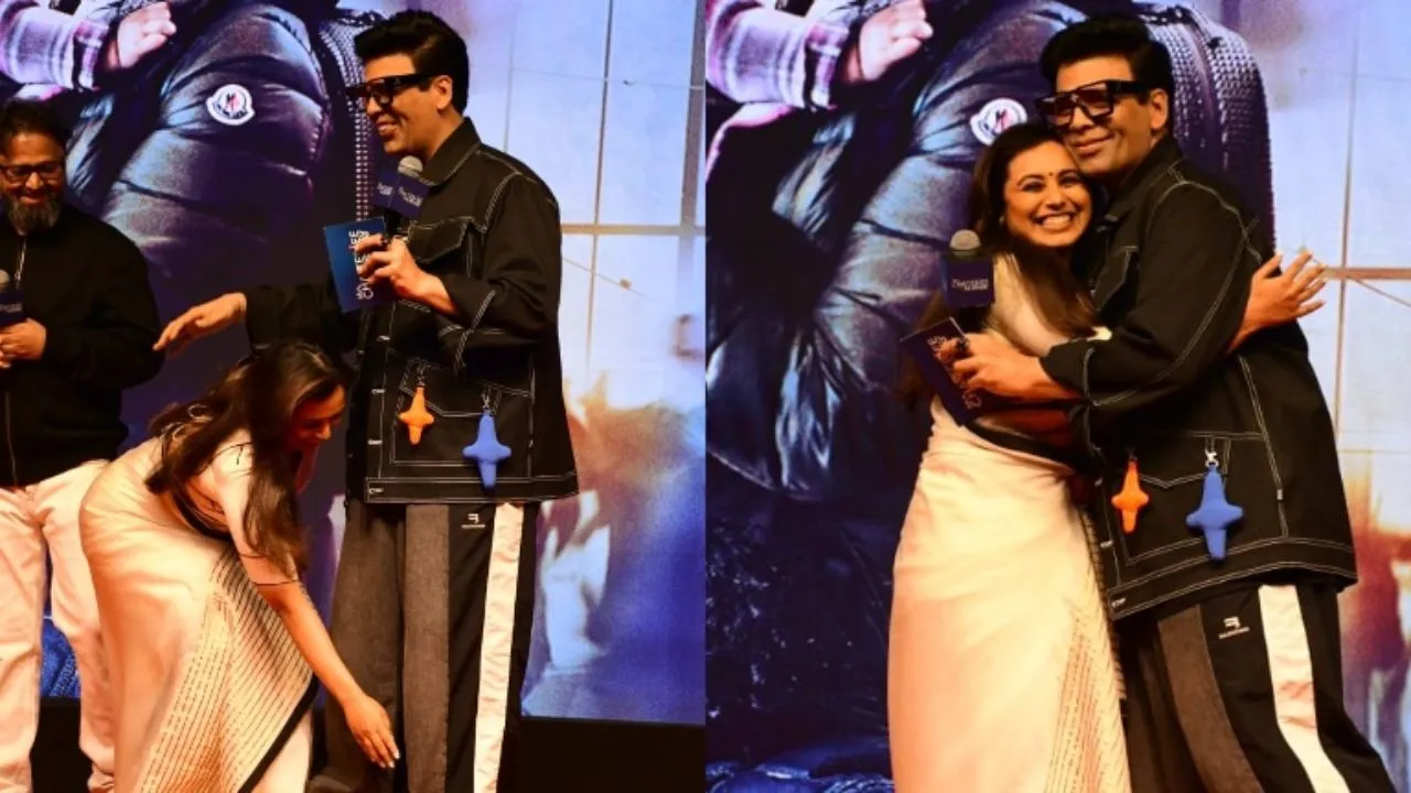 Rani Mukherjee touched Karan Johar feet
