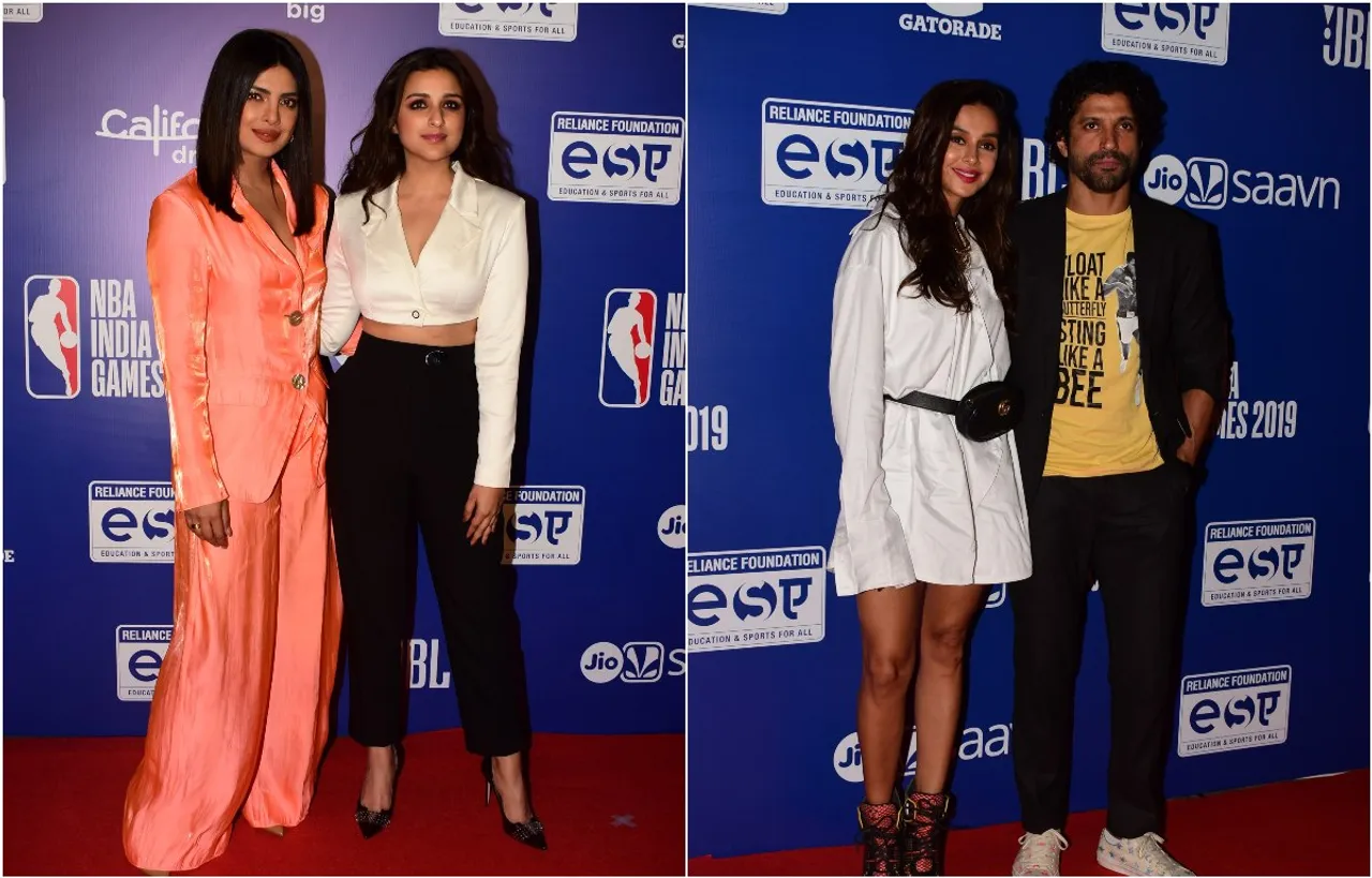 प्रियंका-परिणीति, फरहान-शिबानी समेत कई स्टार्स ने की NBA इंडिया गेम्स 2019 में की शिरकत