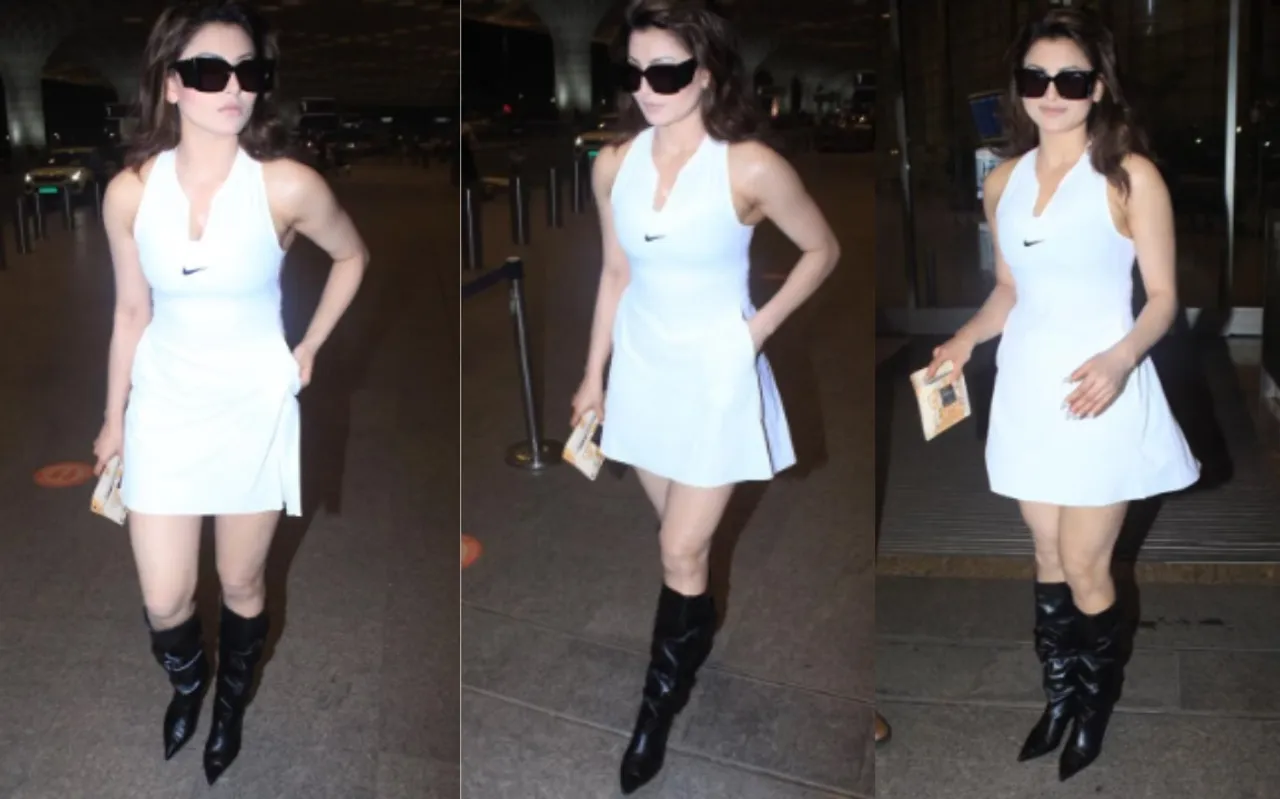 Urvashi Rautela एक बार फिर Airport पर अपने Sporty Tennis Look से इंटरनेट पर छा गईं