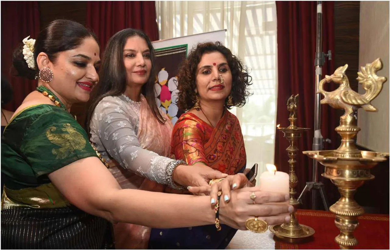 'मस्सकली' संस्था ने मुंबई में आयोजित की हैंडलूम प्रदर्शनी, शबाना आज़मी, भाग्यश्री और शर्मिला ठाकरे ने दिया साथ