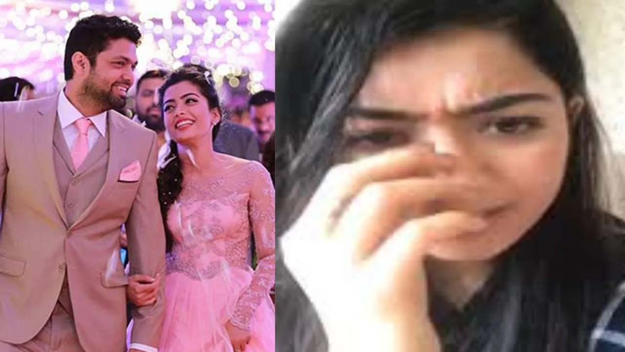 Rashmika Mandana and Rakshit Shetty 